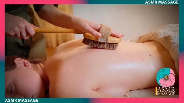 ASMR Massage with Dry Brush by Anna to Sandra: Revitalize Your Senses and Rejuvenate Your Body