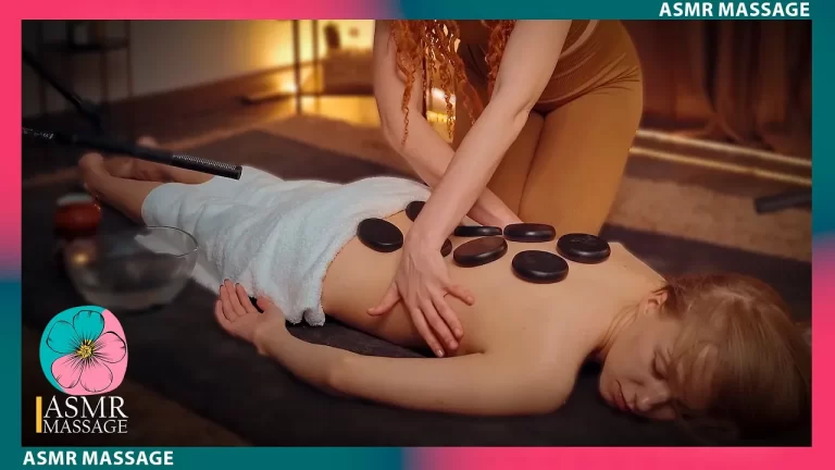 ASMR Back Massage with Hot Stone by Anna