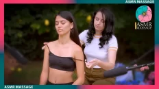 ASMR Outdoor Back Massage by Anna- Nature's Symphony Meets Sublime Strokes