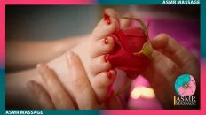 ASMR Foot Massage with Rose Petals by Anna- A Romantic Rendezvous of Rosy Reveries and Rubs