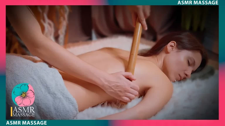 ASMR Relaxing Bamboo Massage with Rain Sounds by Anna- Bamboo Bliss Beneath a Balmy Rain Ballet