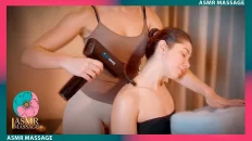 ASMR Back and Foot Massage on Chair with Massage Gun by Olga: Benevolent Bursts, and Boundless Bliss