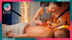 ASMR Back Massage with Hot Wax by Anna- Warm Whispers and Welcoming Waves of Relaxation