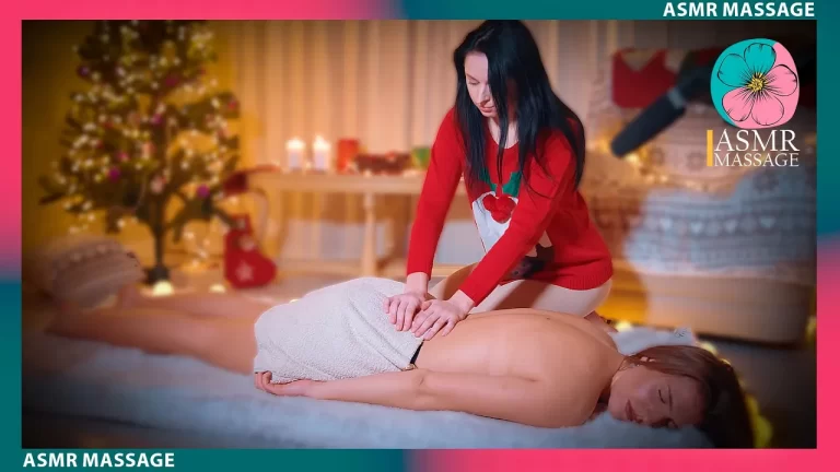 ASMR Christmas Massage by Olga and Anna- A Celestial Celebration of Comfort and Yuletide Yarn