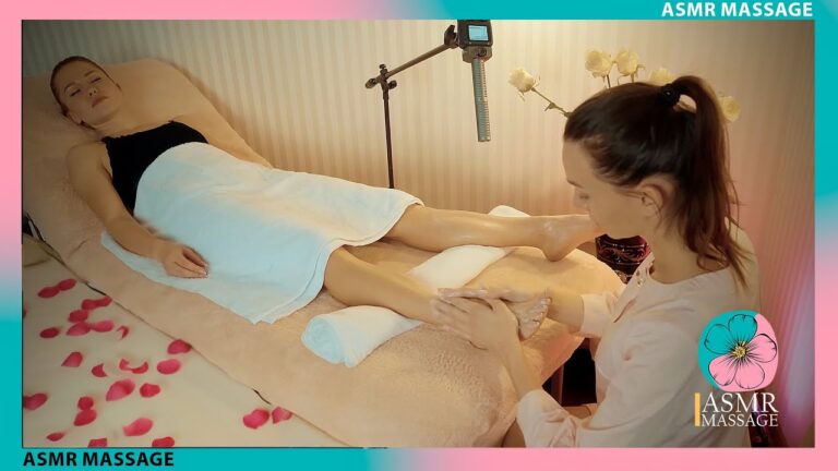 ASMR Foot Massage with Rose Petals by Adel