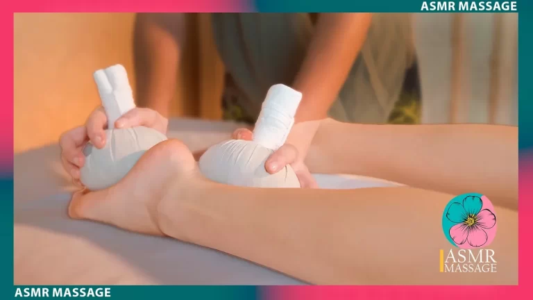 ASMR Foot Massage with Herbal Thai Ball by Anna- Harmonic Healing, and a Haven of Holistic Harmony