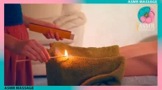 ASMR Fire Foot Massage by Anna- Fiery Finesse, Footfalls, and a Fusion of Flame and Fantasy
