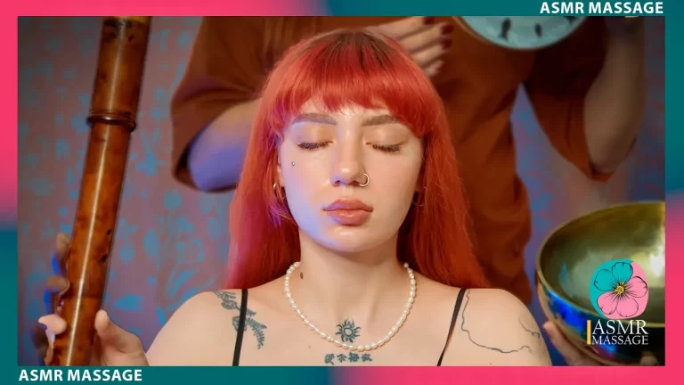 ASMR Caress of Sounds- Red-Haired Beauty with Piercing Relax