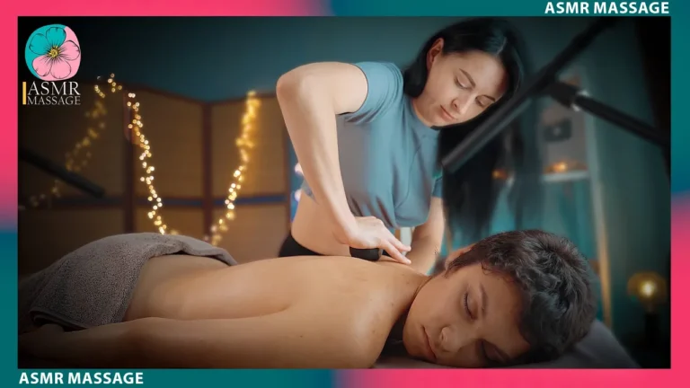 Soft ASMR with Rubber Balls. Table Massage by Anna