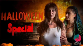 Zombie girl cradled in the arms of relaxation ASMR Halloween Special Massage 2023 by Anna