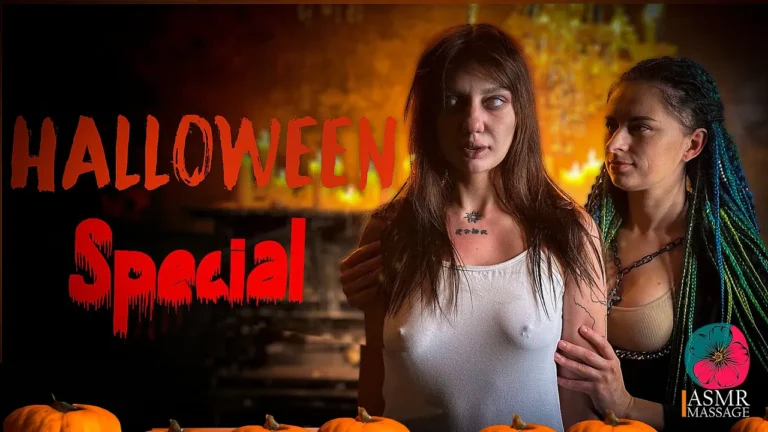 Zombie girl cradled in the arms of relaxation ASMR Halloween Special Massage 2023 by Anna